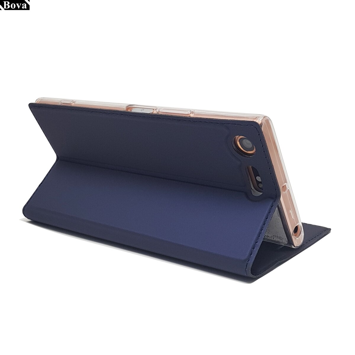 Lommebokveske til sony xperia xz premium flip cover telefon etui magnetisk adsorpsjon super tynn matt touch