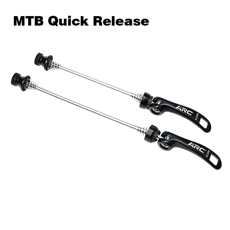 Arc 1 Paar Mtb/Racefiets Hub Quick Release Staal Spiesjes Aluminium Mult-Kleur Mountainbike Hub spiesjes Fiets Deel: Black QR001