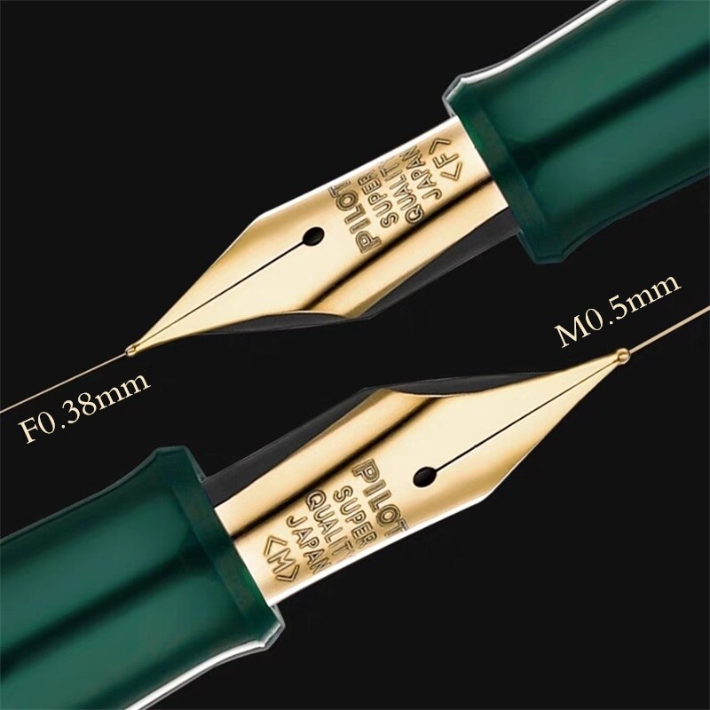 PILOT 78g+ Transparent Resin Fountain Pen Excellent 22K Golden Nib Office School Stationery Students Writing Ink Pens With Box