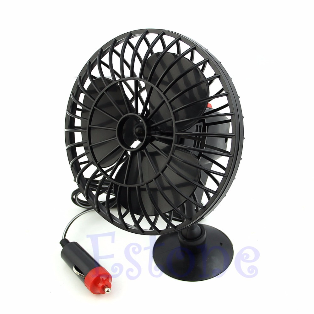 12V Powered Mini Truck Car Vehicle Cooling Air Fan Adsorption Summer
