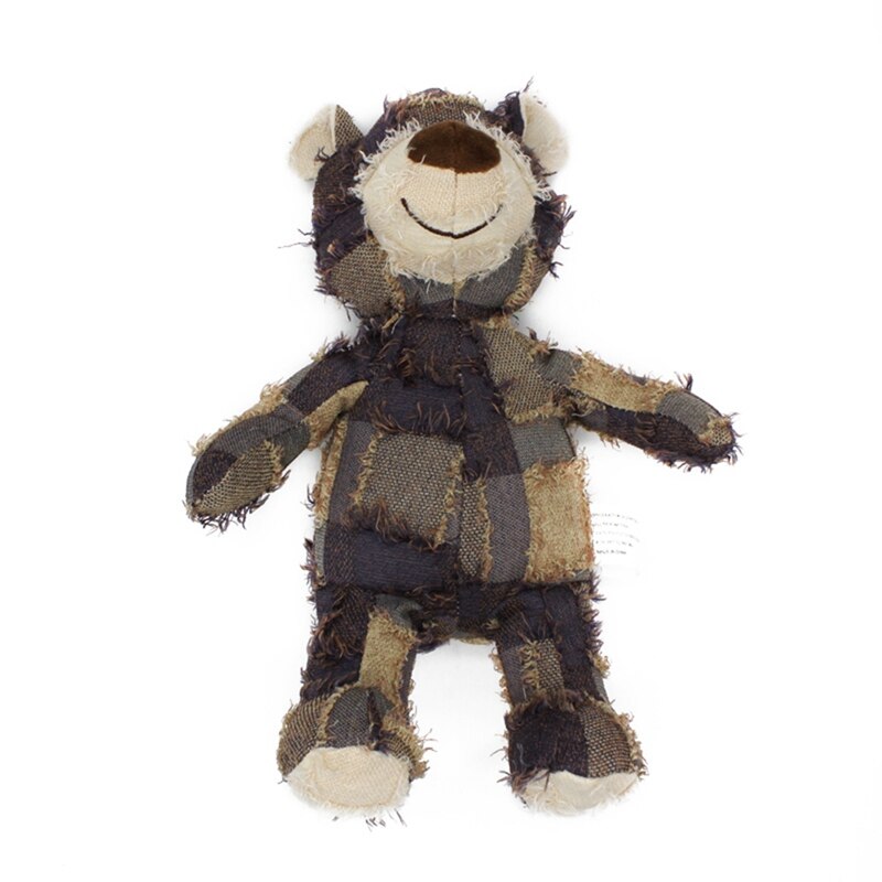 Dog Pet Toy Donkey Shaped Chew Toy Outdoor Interactive Training Dog Supplies Squeaker Squeaky Plush Bone Molar Toy: LX1897ZS