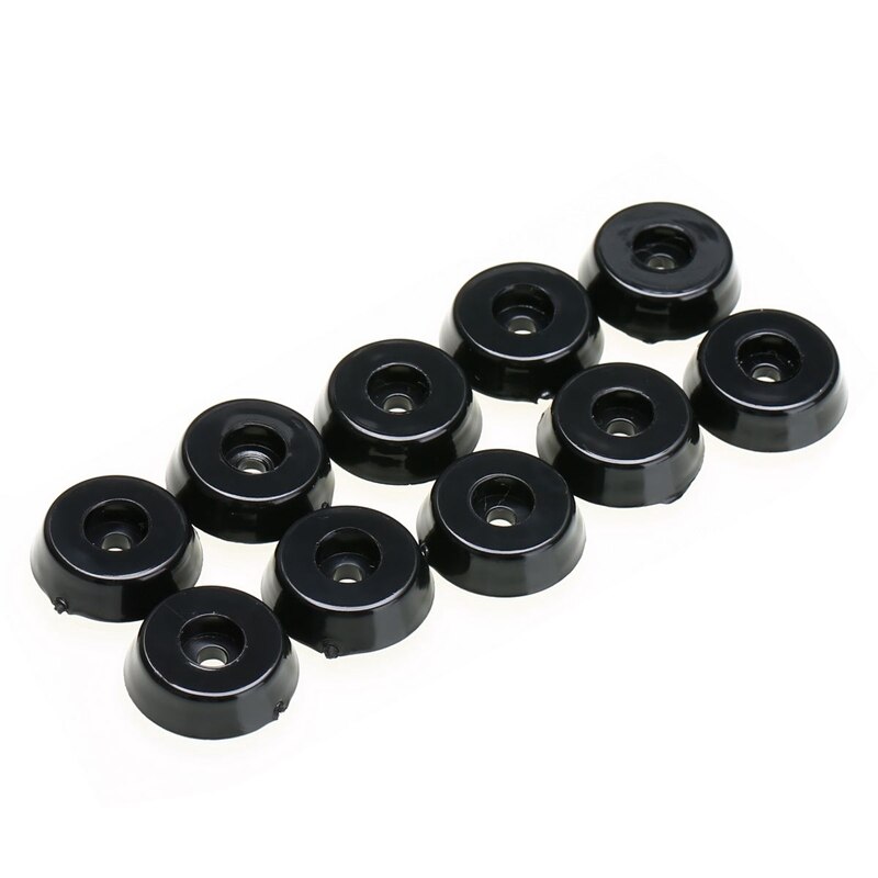 20 st gummifötter svart stol golvskydd halkfria möbler fötter bord benskydd skåp bottenplattor 18 x 15 x 5mm
