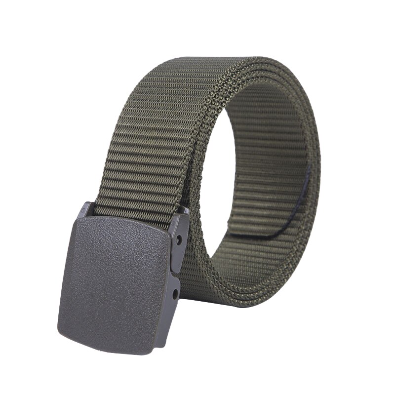 Nylon Men Belt Casual Couple Canvas Belt Men Outdoor Belt 5 Colors: Army Green