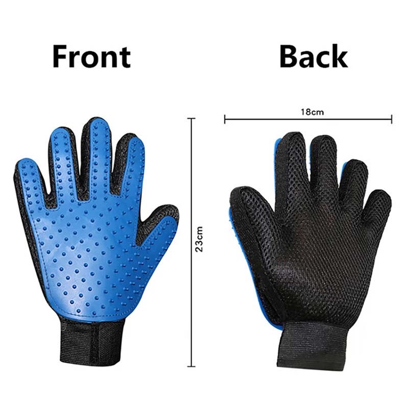 Gant de toilettage pour chats TPR, épilateur de poils pour chiens, brosse de nettoyage des poils d&#39;animaux, Massage, gants de peigne pour chats