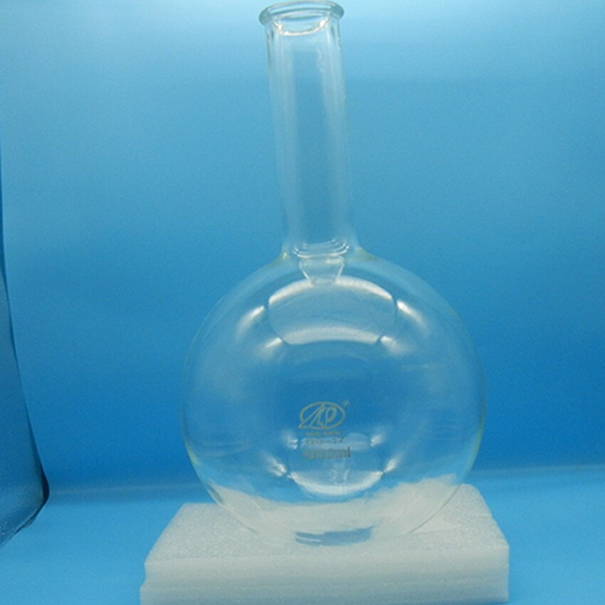 Laboratorium glas ronde bodem kolf