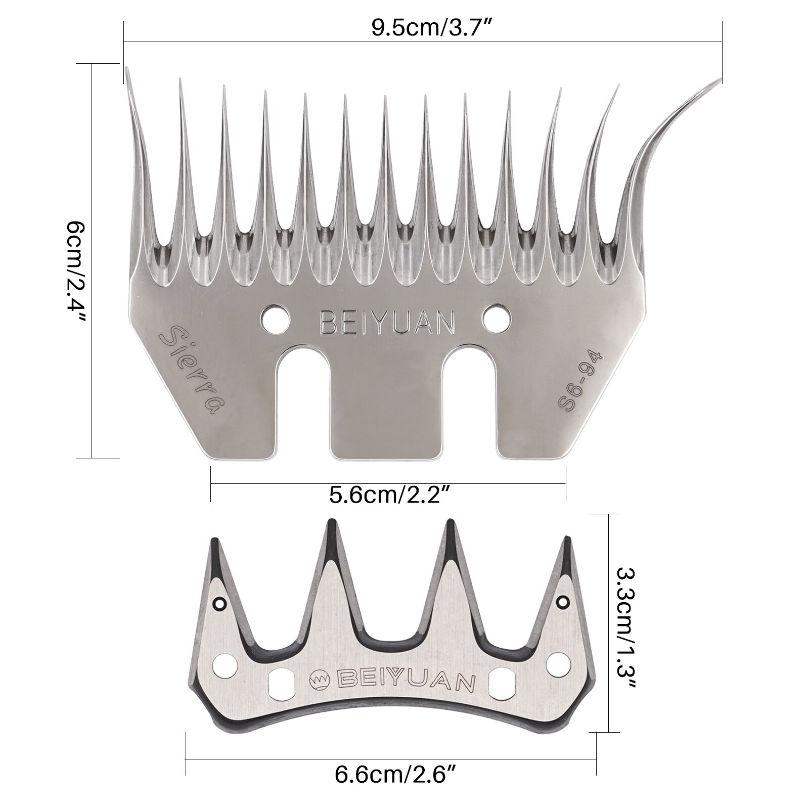 Sheep/goats Shears Convex Comb Cutter 9/13 Teeth for Sheep Wool Clipper Farm Animal Livestock Wool Shears Equipment: 13 Shears Scissors B
