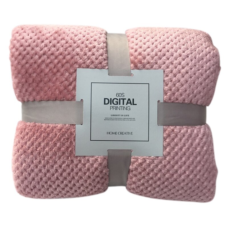 Couverture de lit d'ouatine grandes couvertures de flanelle de maille couverture de bébé respirante épaisse couvertures de bureau de Sofa à la maison: 7 / 100x150cm