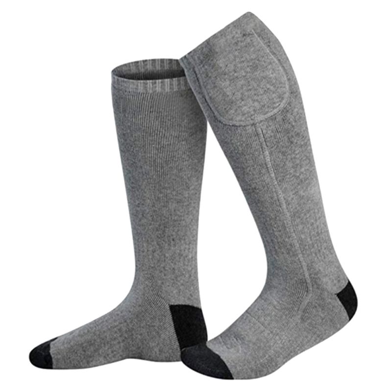 Vinter varm sok fjernbetjening elektriske sokker opladning termostat lithium batteri opvarmning sokker kan vaskes og varme: B