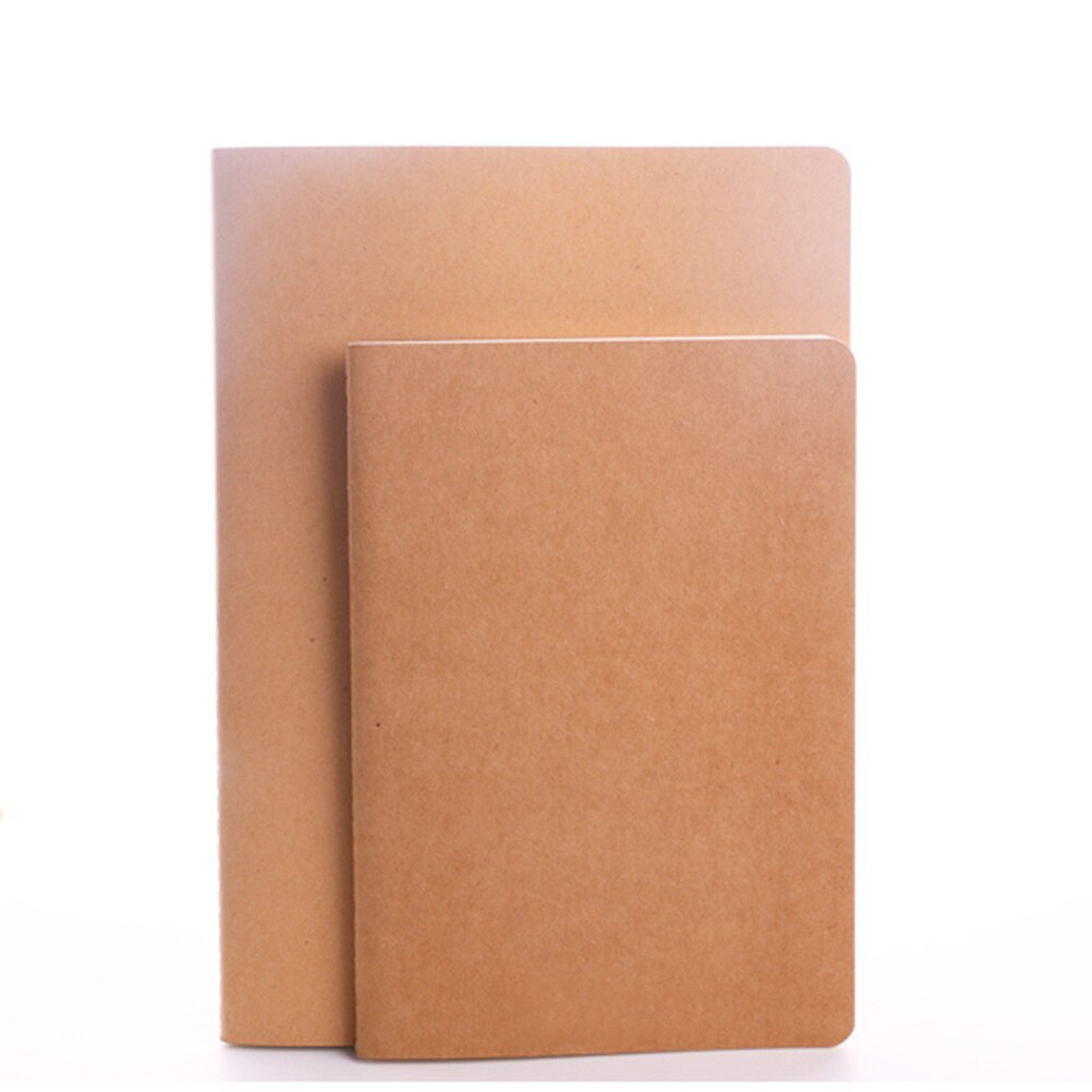 12Pcs A6 Kraft Notebooks Kraft Brown Blank Pages Blank Cover Kraft Journals