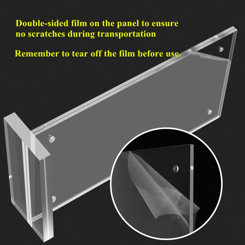 A5 148*210mm T Shaped Double Sided Acrylic Paper Card Holder Display Stand Restaurants Menu Holder Stand Frame