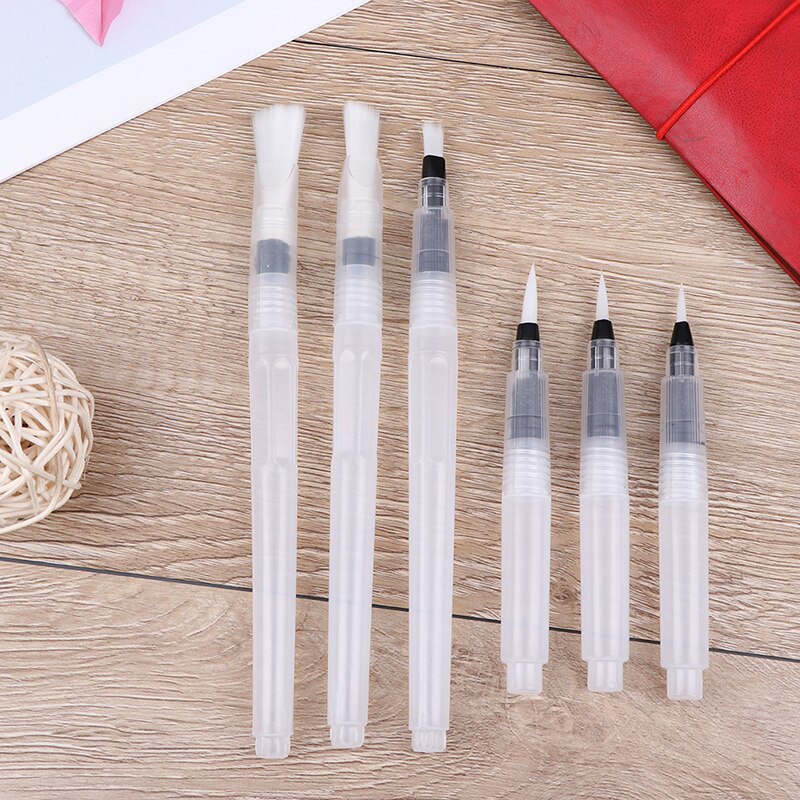 Genopfyldelig pensel vandfarvebørste blød akvarel pensel blæk pen til maling kalligraf tegning kunstforsyninger