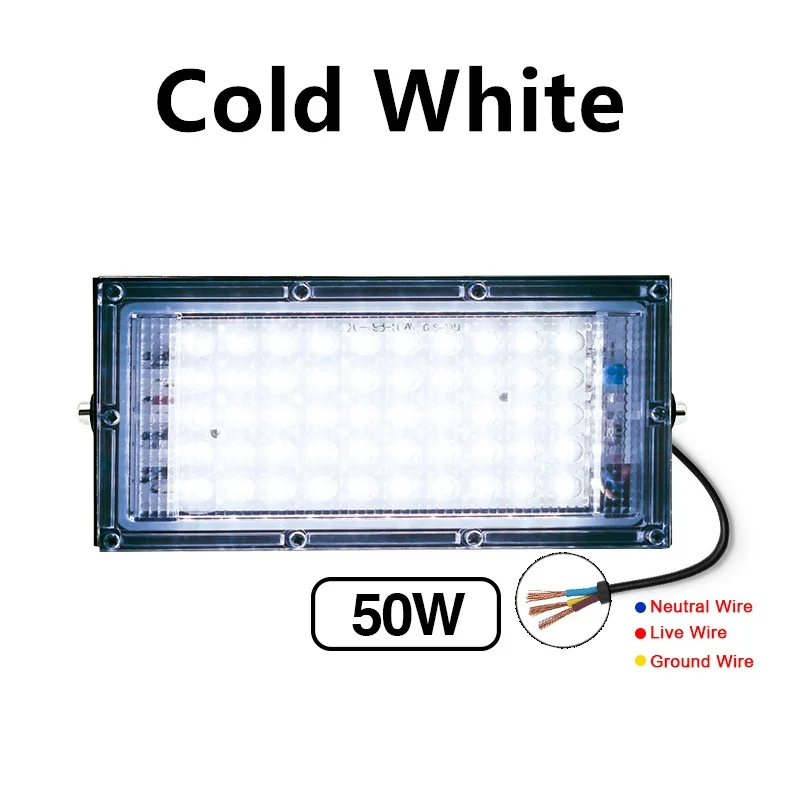 Lampe horticole de croissance LED, 50/100W, AC 220V, pour serre/chambre de culture, éclairage pour plantes: Bleu