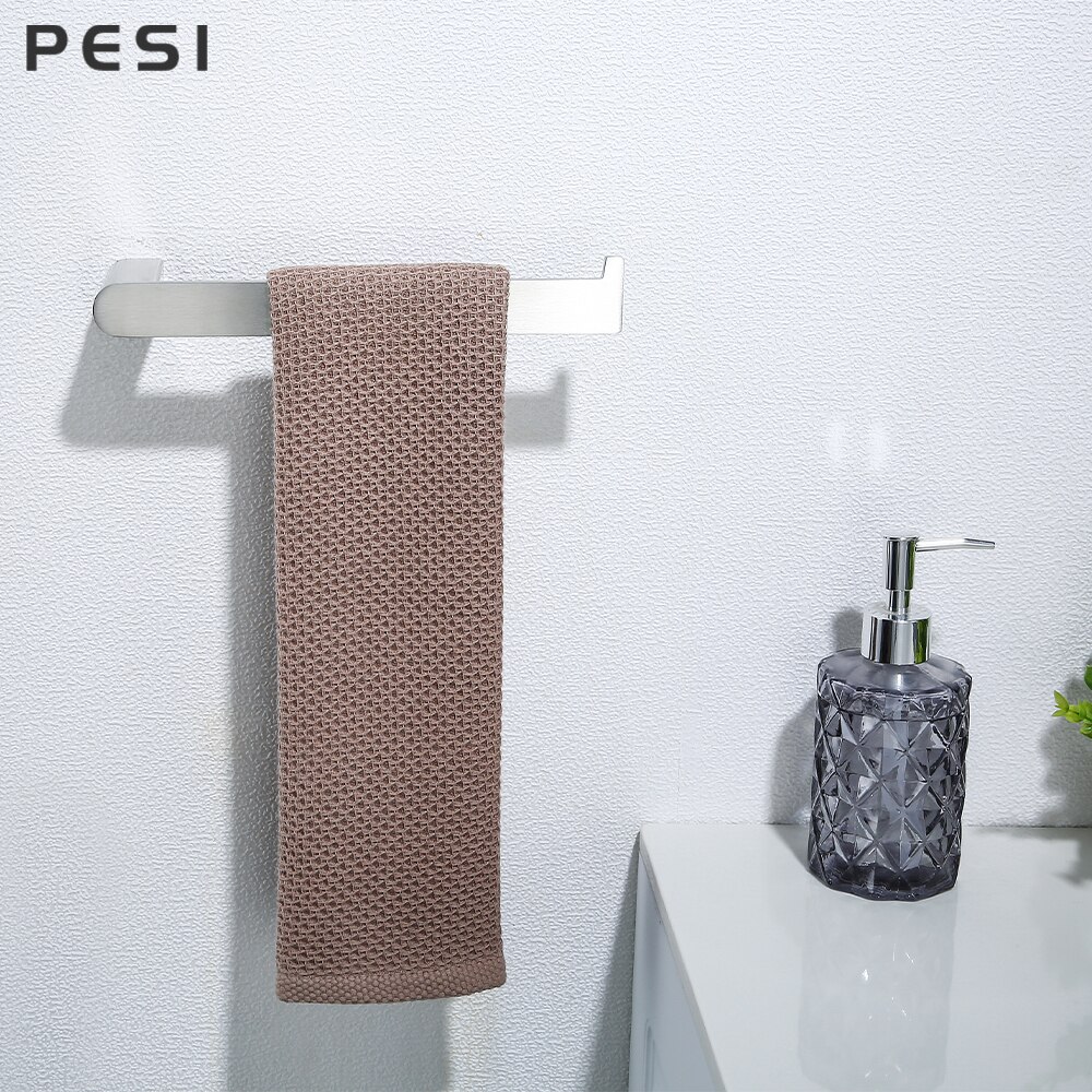 Roestvrijstalen Badkamer Hardware Set Geborsteld Staal Handdoekenrek Toiletpapier Houder Gewaad Haak Handdoekhaak Badkamer Accessoires