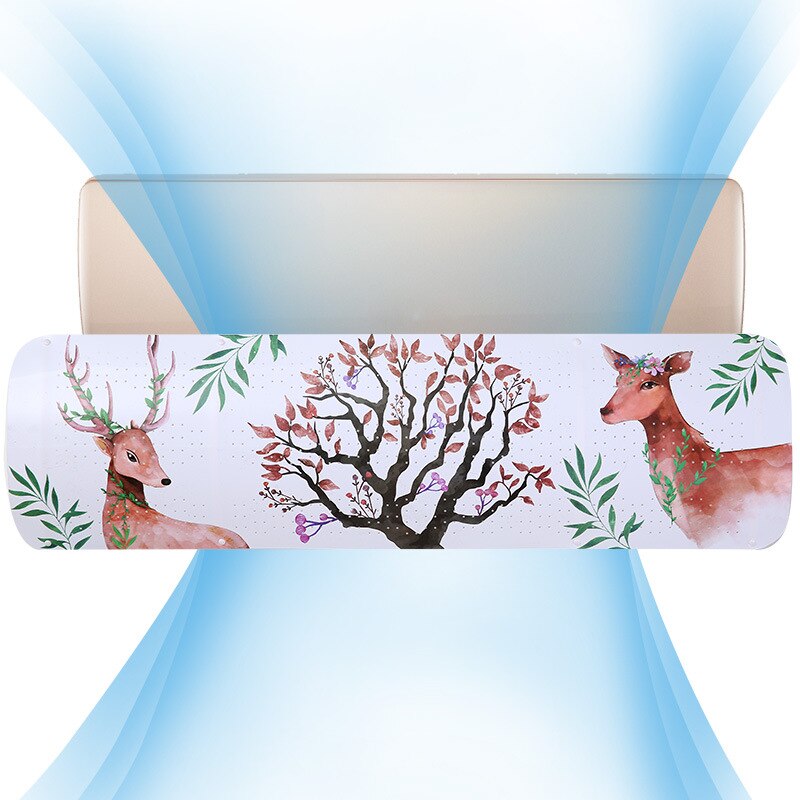 Verstelbare airconditioning afdekking voorruit airconditioning afscherming windgeleiderplaat rechte anti-windgeleider: 2