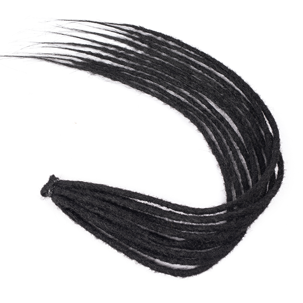 Synthetic Dreadlock Extensions 10 Root/pack Hippie Single Ended Dreads Ombre Loc Extensions 24 Inch Reggae Style Crochet Hair: Natural Color