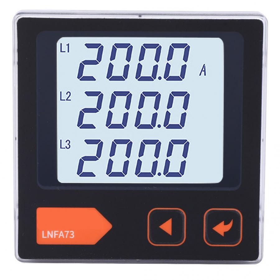 LNFA73 Intelligent LCD Display Digital Three-Phase Current Meter AC Ammeter
