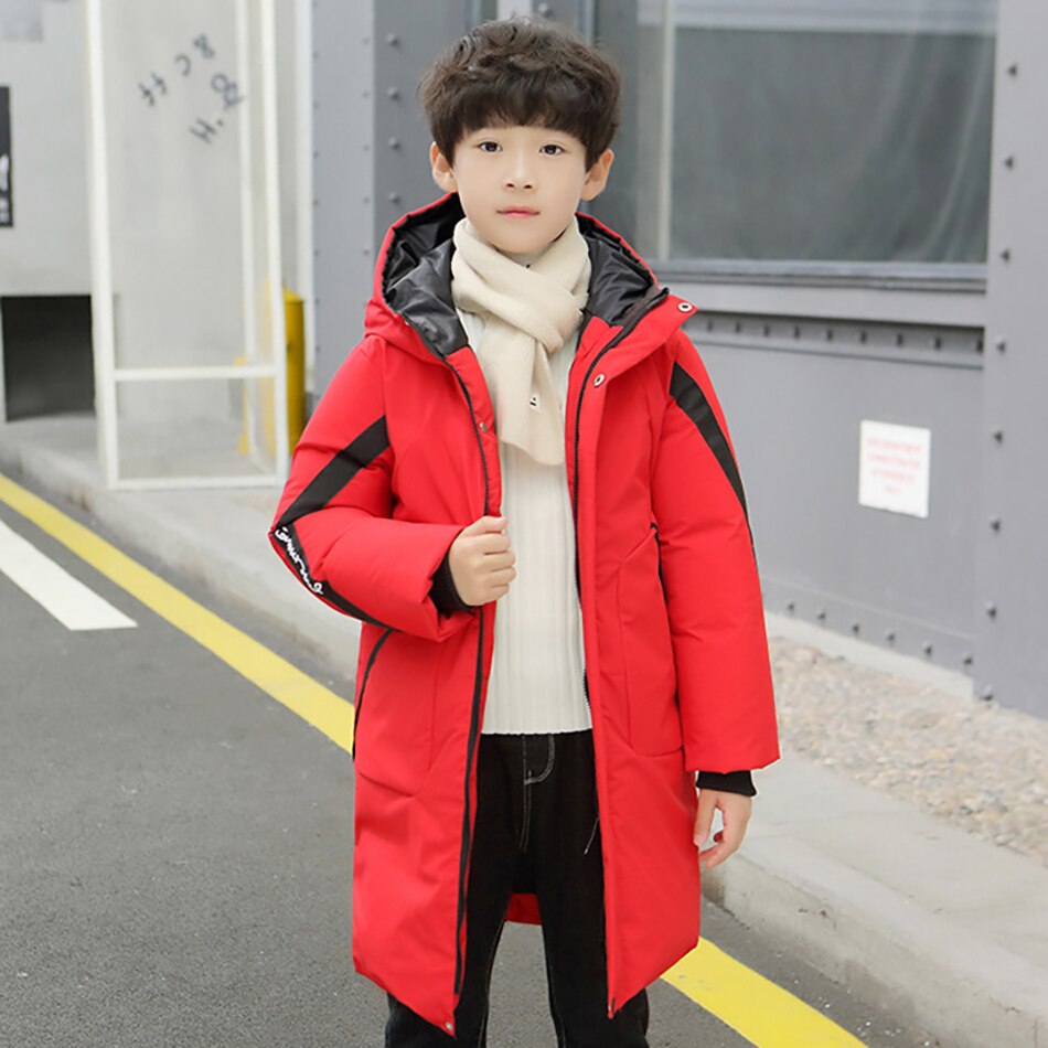 Parka para niños de-30 grados, chaquetas de invierno, ropa para niños grandes, Abrigo acolchado de algodón cálido, prendas de vestir exteriores gruesas,