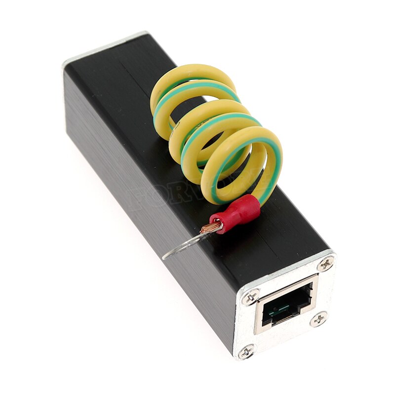 Lightning arrester computer single Network equipment monitoring signal RJ45 lightning protector arrester