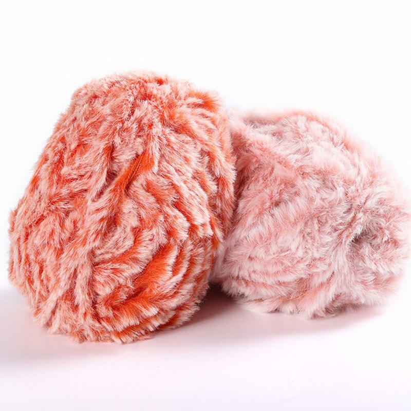 Outai Park of 5 Wool Fur-like Thread Diy Wool Ball Hand-knitted Sweater Thread Special Fancy Yarn Crochet Knitting Braids