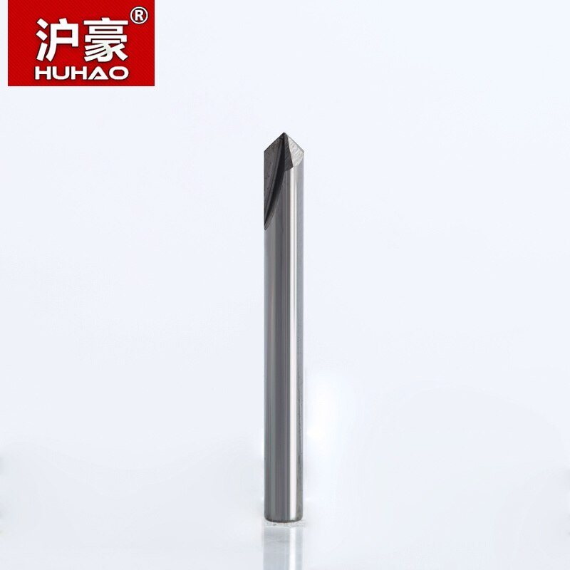 Huhao 1pc 4mm 2 fluiten rechte graveerbits diepe frees voor hout, hardhout, cnc-snijwerk, v-bits, snijmachinegereedschappen, frees