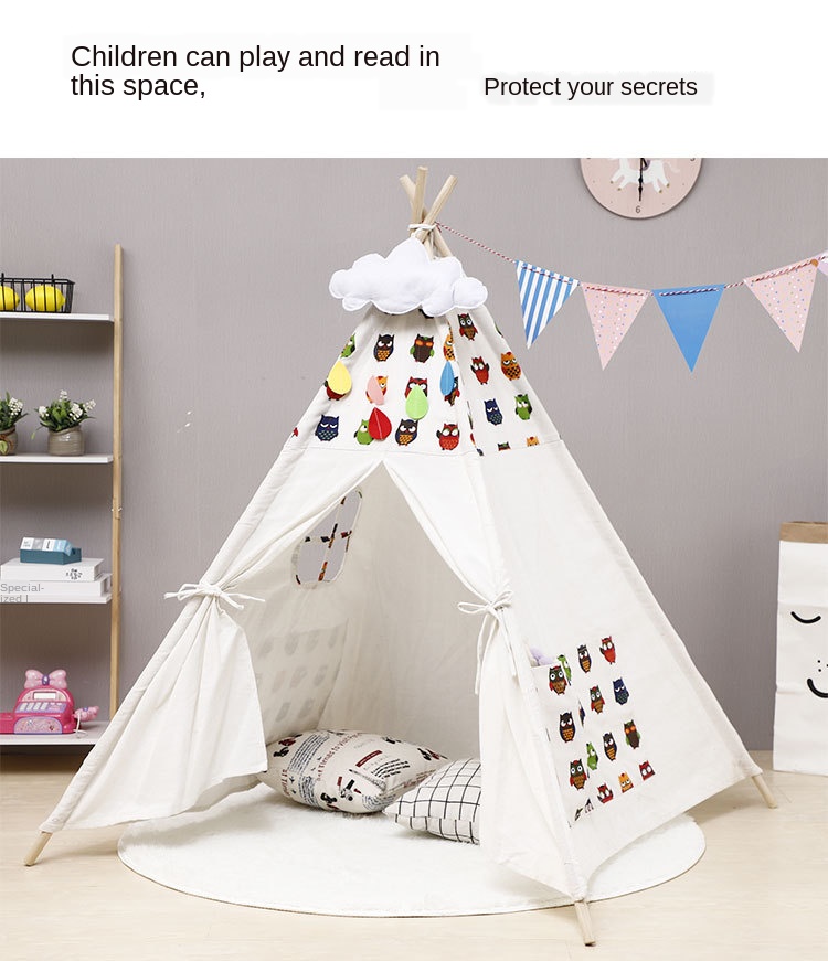 Kinderen Tent Indian Indoor Speelhuis Prinses Baby Photo Props Wigwam Voor Kinderen Speelgoed Teepee Thuis Tipi