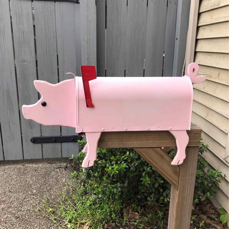 Garten Ebene bilden Briefkasten Wetterfeste Hund Und Schwein Post Kasten Für Bauernhof Hof Terrasse Kreative Briefkasten draussen Garten Dekor