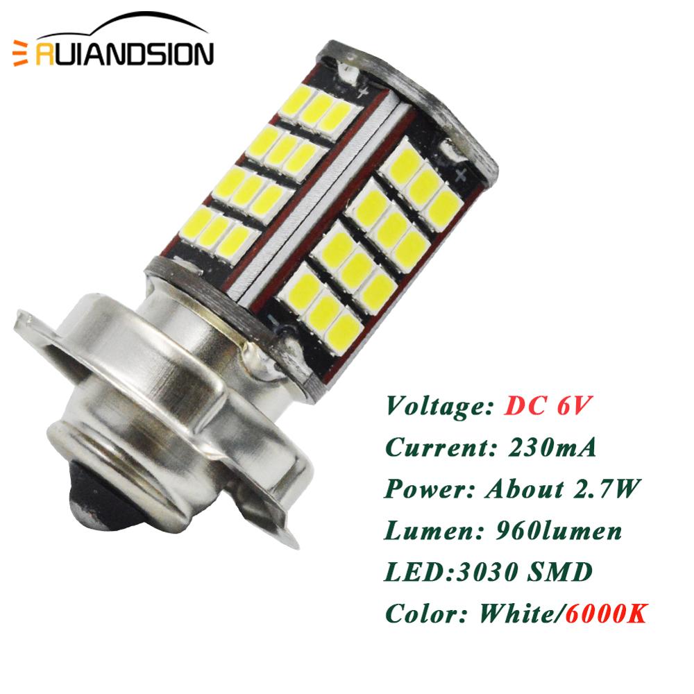 1pcs Motorbike Motorcycle P26S 3030 56smd LED Headlight head scooter moto fog Lamp for Scooter Moped White 2.7W LED 6V 12V 960lm