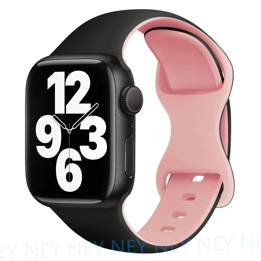 Silikonarmband för apple watch-band 44mm , 40mm ultra , 2 49mm 41mm, 45mm sportarmband, iwatch-serien 10 , 9 8/7 6 se, 5 , 4 42mm 46mm