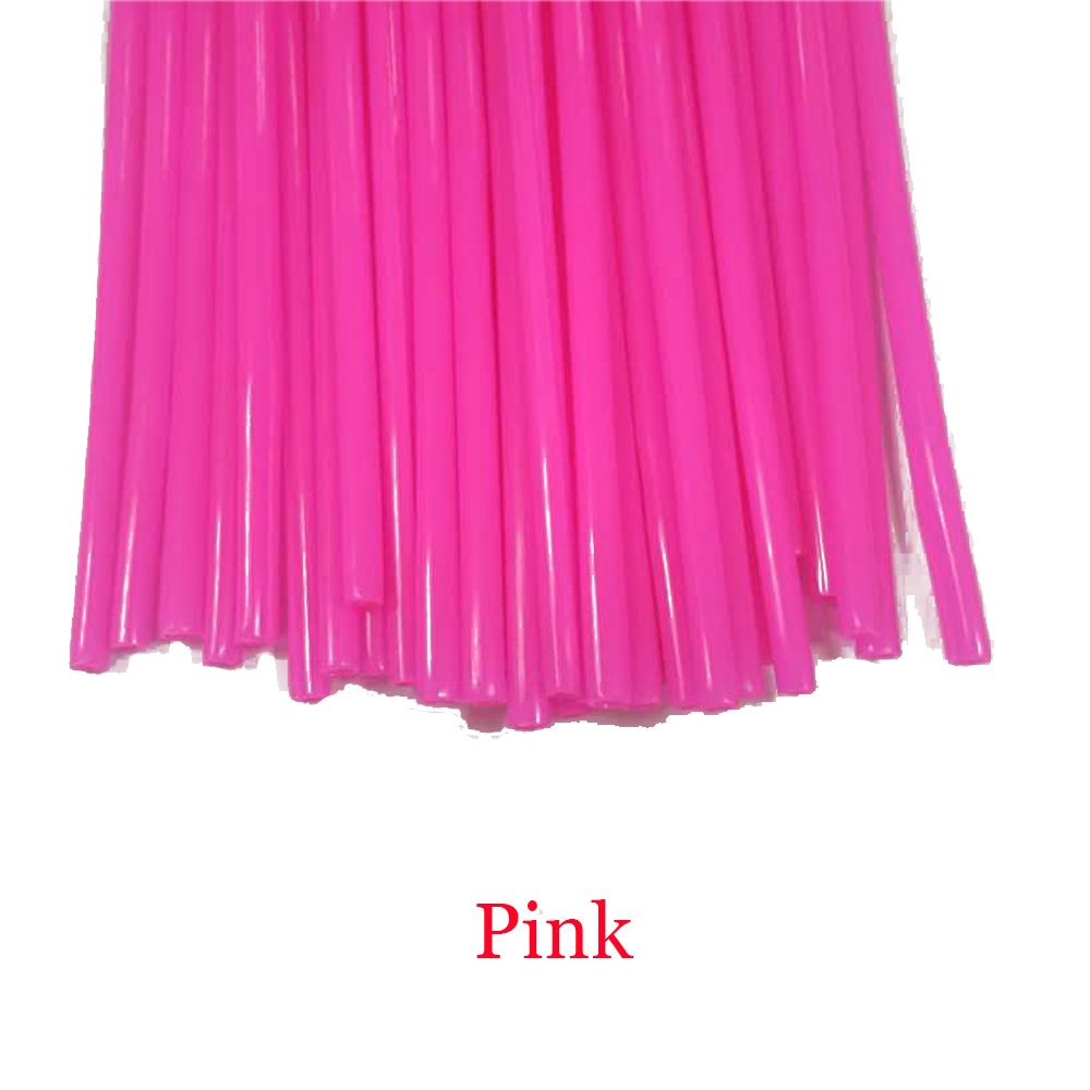 36Pcs ES Bike Guard Motocross Wheel Spoke Wraps Covers Rims Skins Protector: pink