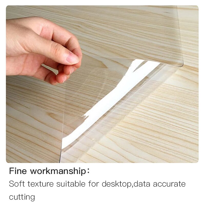 Table Cloth Rectangular Transparent Pvc Oilcloth for Table Waterproof Silicone Tablecloth Table Cover Soft Glass Living Room 1mm