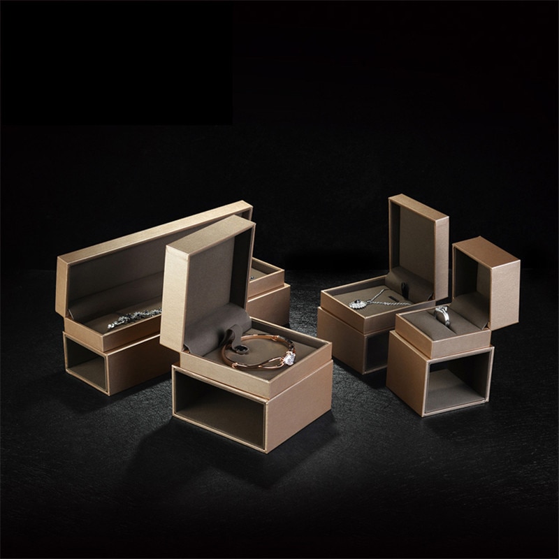 drawer-style jewelry packaging & dispaly cases ring Pendant box velvet lining specialty paper box for women