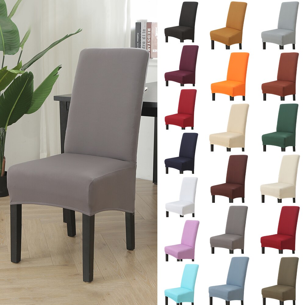 Xl storlek lång rygg rygg stolsöverdrag spandex tyg stolsöverdrag restaurang hotell fest bankett säte slipcovers