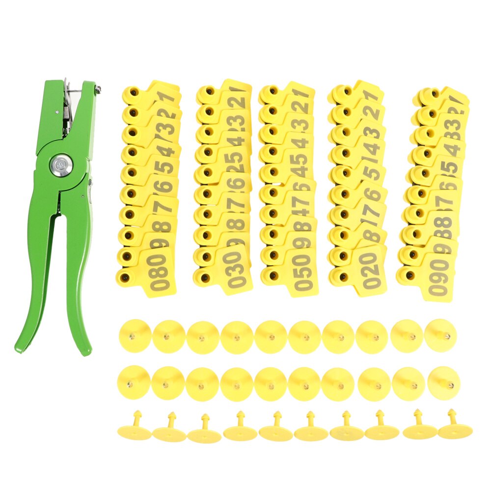 Cows Ear Tag Plier Cattle Ear Tags 001-100 Number Livestock Ear Tagging - View #9