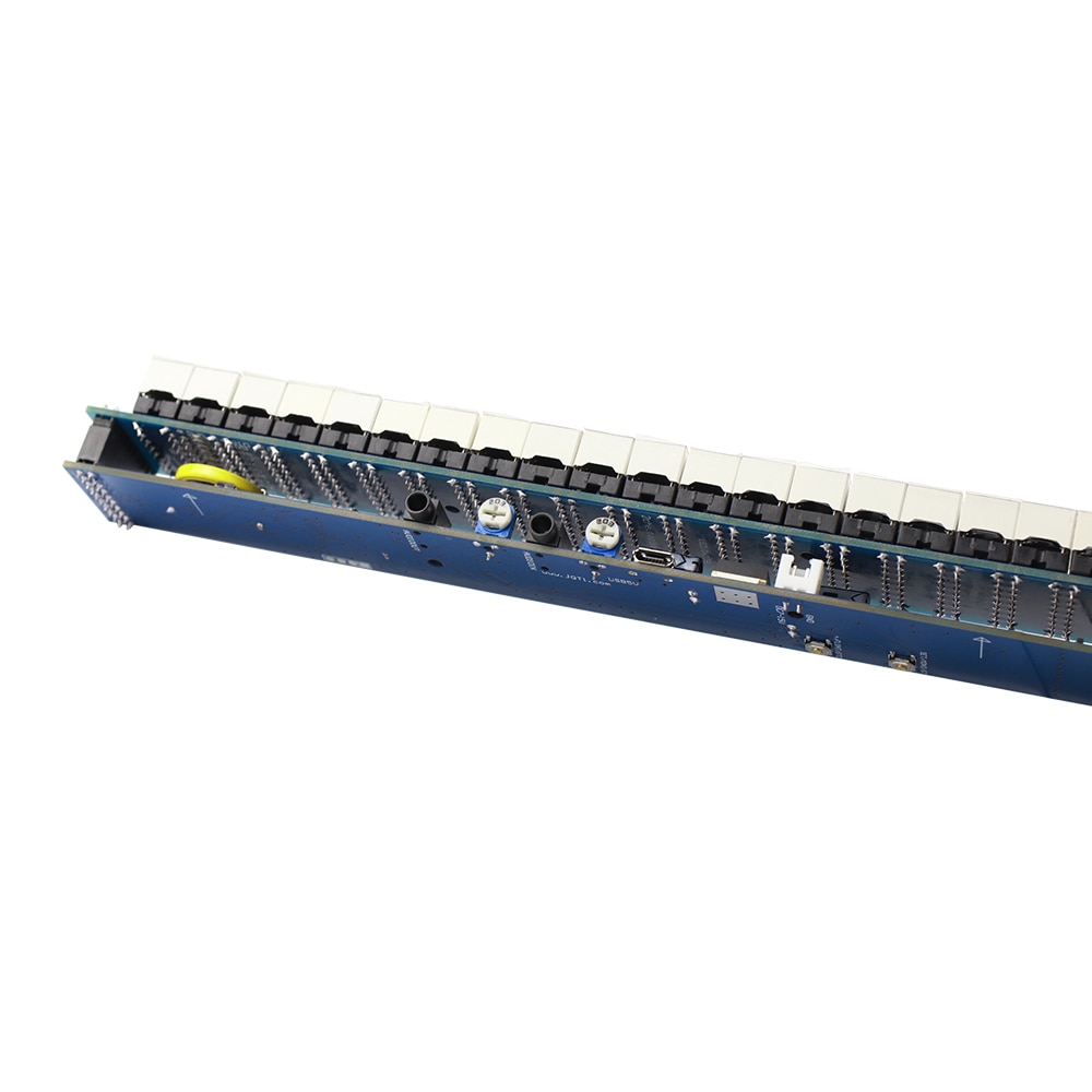 GHXAMP Multicolor 20 Segment LED Muziek Spectrum Versterker Niveau 10 USB 5-12V Voeding Klok Functie Afgewerkt