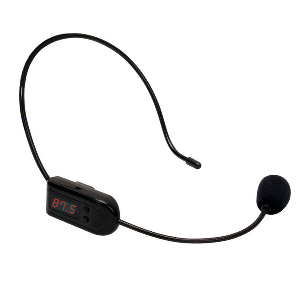 FM Wireless Microphone Headset Megaphone Radio Mic Portable For Loudspeaker/ Teaching/Tour Guide/ Sales /Meetings: Default Title
