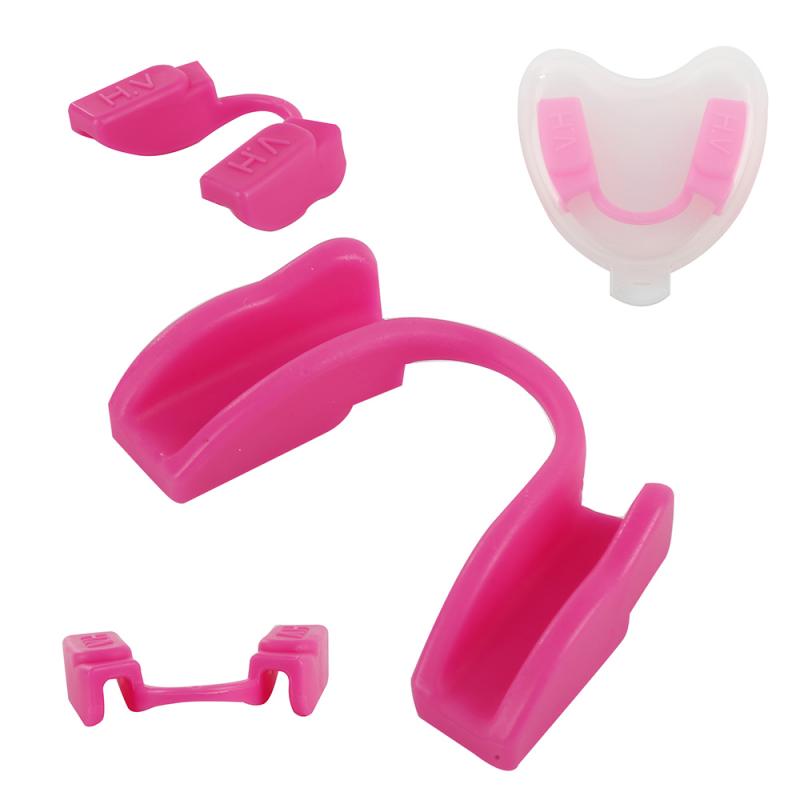 1 Pc Mouth Guard Boil Bite Gum Shield All Sport MMA Boxing Football Rugby Hockey Sports Safety Mouth Guard Teeth Protector: Pink
