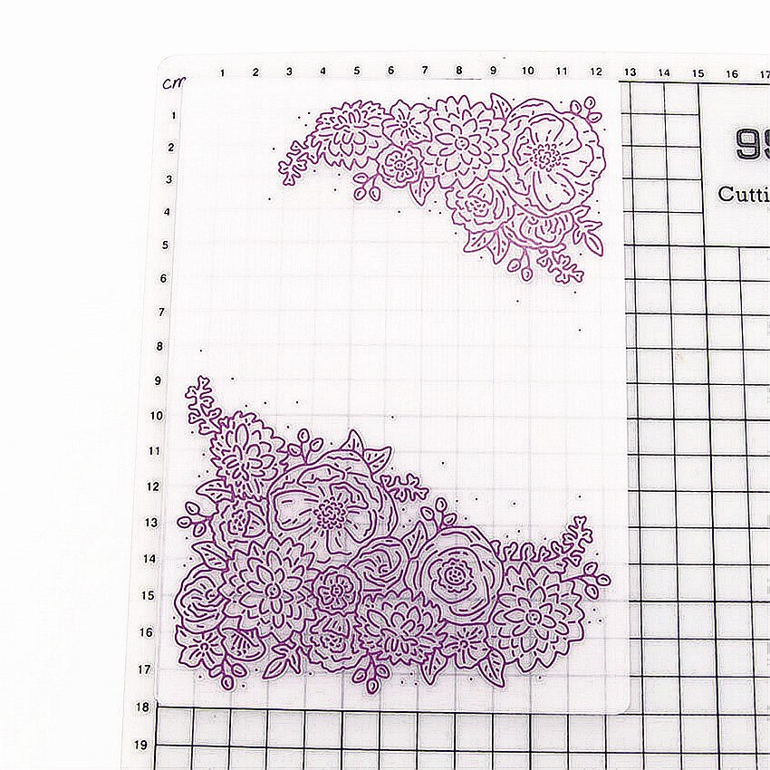 plastic flower template craft card making paper card album wedding decoration Embossing folders