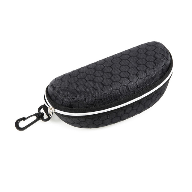Mode Bril Accessoires Harde Rits Zonnebril Box Reizen Draagbare Brillen Tassen Leesbril Opbergdoos: Black