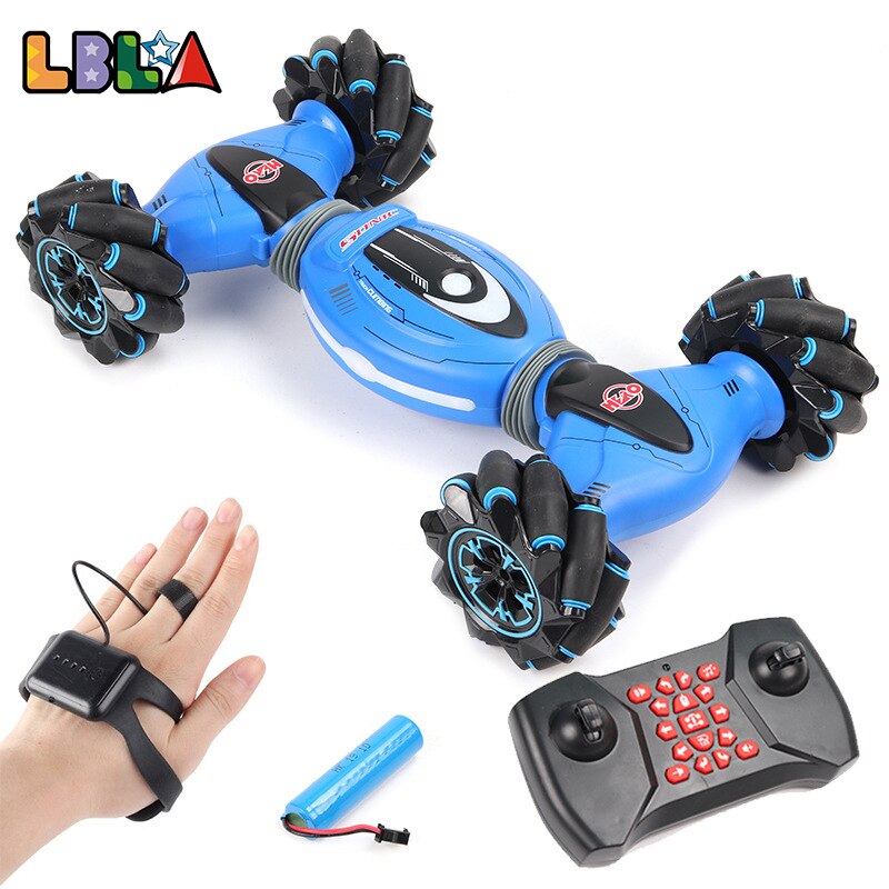 LBLA Gesture Induction Remote Control Stunt RC Car 4wd Twisting Off-Road Vehicle Light Music Drift Dancing Driving Toy for Kids