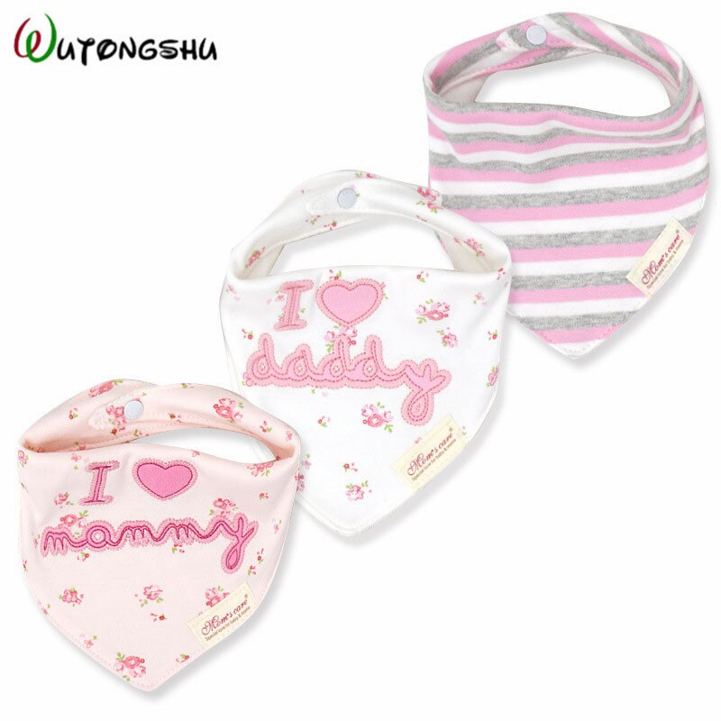 Coton Bandana bavoirs -né bébé garçon alimentation infantile mignon Animal rayé salive serviette bébé fille accessoires doux bébé trucs