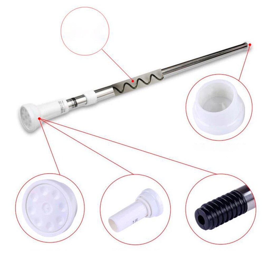 Telescopic Curtain Rod Stainless Steel Tension Rod Clothes Curtain Shower Adjustable Rod Pole Door Window Cabinet Rail Bar