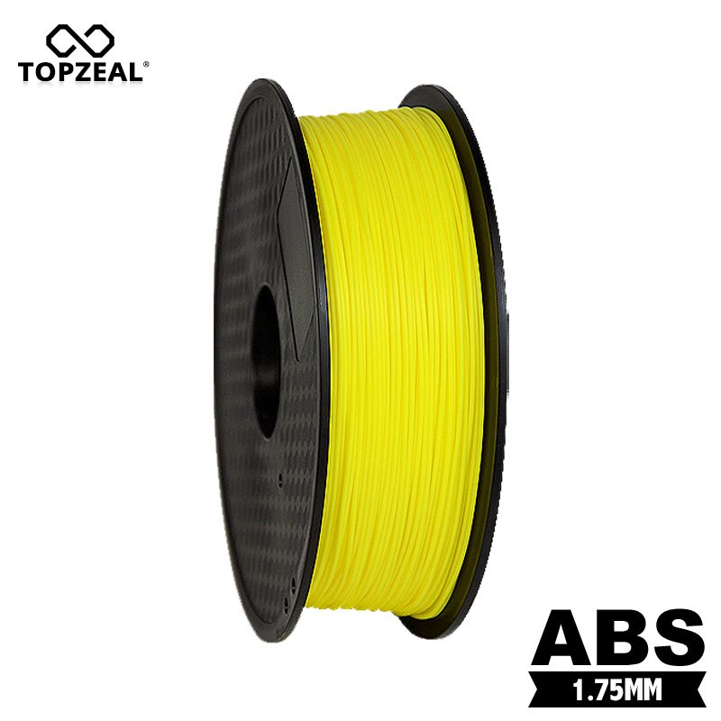 TOPZEAL 1.75mm ABS Filament 1KG Gele Kleur 3D Printer Filament Printing Temperatuur 220-240 ABS