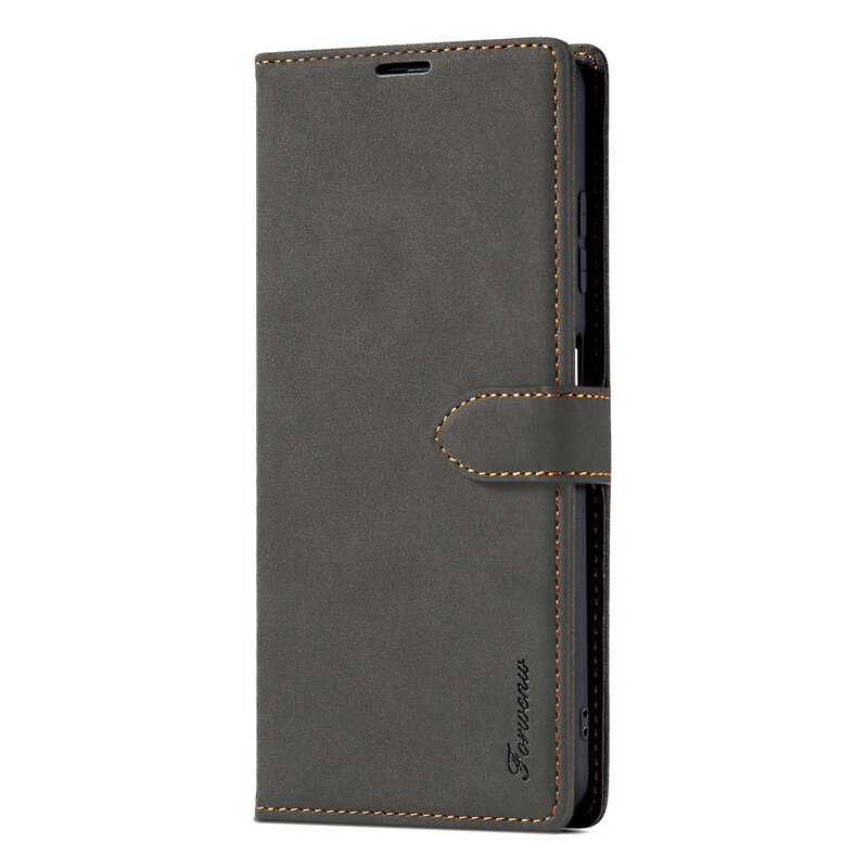 Capa de couro de luxo para samsung galaxy, para s21 ultra, s21 plus, carteira, capa dobrável, s21: For Samsung S21Plus / Preto