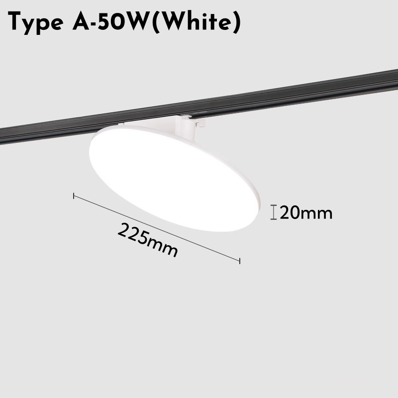 Ultradunne Ronde LED Spoor Licht 24W 36W 50W Draaibare Plafond Rail Lampen Foyer Kledingwinkel kantoor Indoor Vullen Spoor Verlichting: lichtgroen / Beige