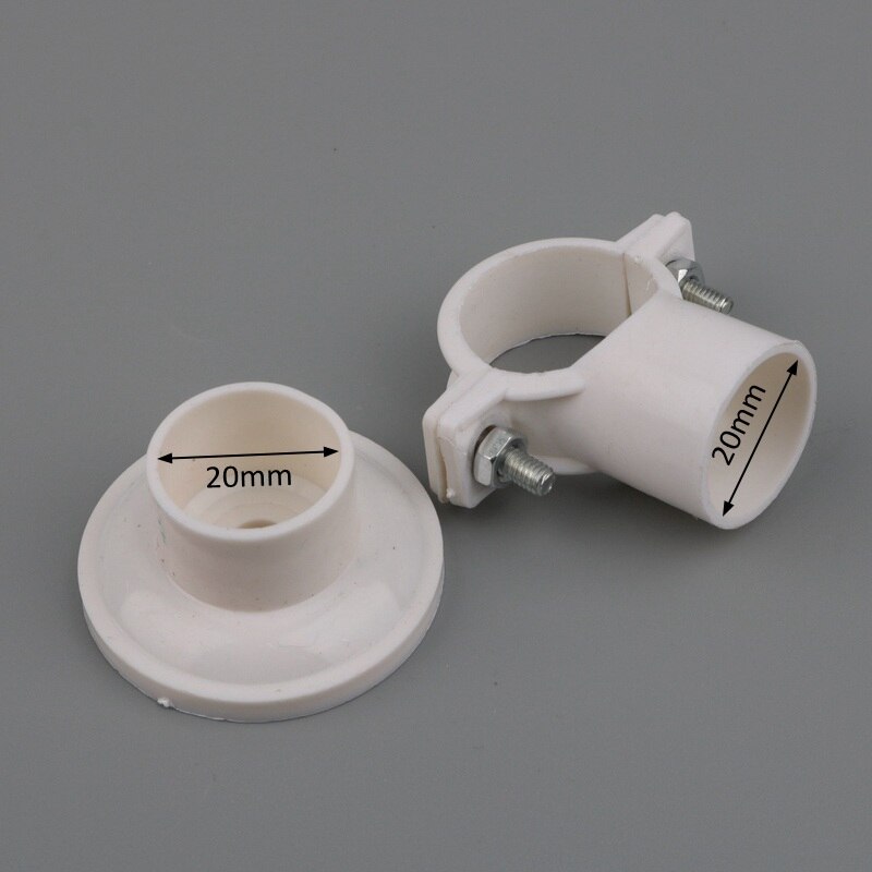 5pcs 20mm 25mm 32mm 40mm PVC Water Pipe Clamp PVC Pipe Support PPR Pipe Bracket Garden irrigation Connector Hard Tube Clamp