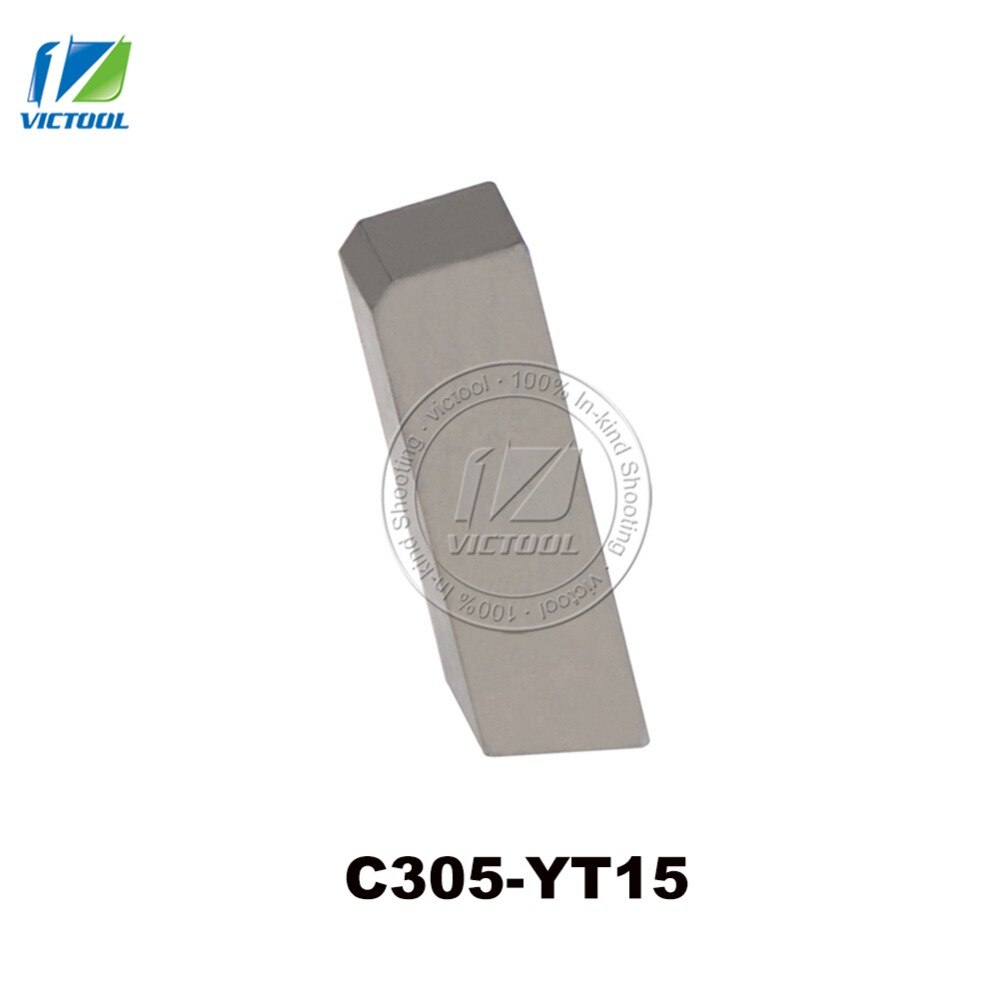 10pcs/lot C305 YT15 tungsten brazed tips Carbide inserts For making parting tools and grooving tools