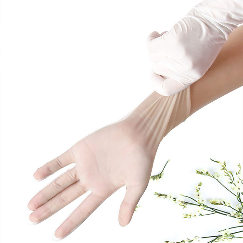100Pcs Disposable Transparent Gloves Dishwashing Kitchen Anti Pollution Hand Protection PVC Cover