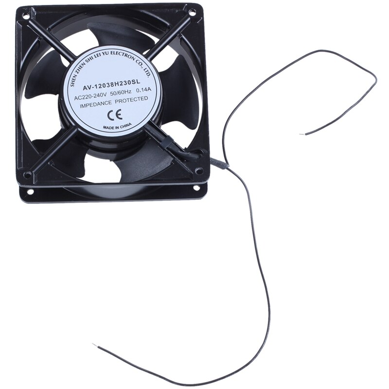 Ac 220v-240 v 0.14a bürstenloser kühlerlüfter 120mm x 120mm x38mm