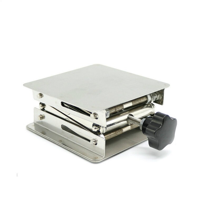 Lab Jack Laboratory Support Jacks Load Capacity 5kg Stainless Steel Painting Lifting Table Raising Platform 4''inch 100x100mm