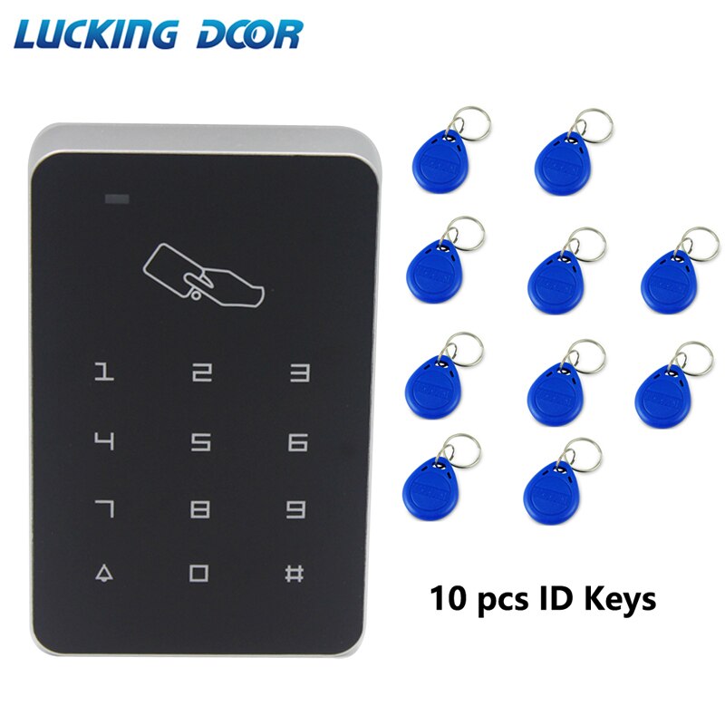 125khz RFID Digital Keypad Access Control System Door Lock Controller RFID card reader RFID Keypad Touch Access Control System: AC 10 Key
